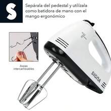 batidora 2 en 1 , batidora de mano y de pedestal Neuhaus, 7 velocidades, 2 tipos de aspas, tazón de acero inoxidable de 2.5 litros, potencia de 120 watts - Tipo de Enchufe A USA (110-127V) - Ver 4