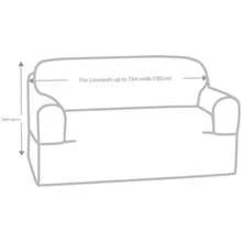 MAYTEX Funda de sofá, Carbón, Sofá, 1(2-Piece Sofa Gris antracita) - Multicolor - Ver 4