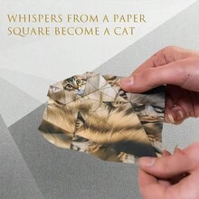 3D Origami Cat And Dog, 50 Sheets/Book, Suitable For Anyone's DIY Origami, Fun Creative Art Projects, Desktop Decoration And Gifts For Pet Enthusiasts (Cat And Dog Design)