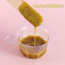 80克/2.85盎司全息超细闪粉，1/128英寸树脂亮片，适用于水杯、树脂工艺品、史莱姆、美甲、节日装饰、圣诞饰品等。 - 玫瑰金 - 查看 5