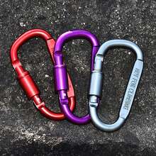 Móc khóa carabiner nhôm chắc chắn, khóa cài ba lô thể thao ngoài trời hình chữ D, khóa dây đeo carabiner cho cắm trại, leo núi và các hoạt động ngoài trời - Nhôm bền 8cm với thiết kế vòng chữ D thanh lịch, thiết bị cắm trại, vật dụng cần thiết khi cắm trại. - Nhiều màu - Xem 10