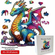 Cute Dinosaur Pattern Puzzle, Pterosaur Jigsaw Puzzle, Adult Stress Relief Toy, Unique Wooden Puzzle, Suitable As Halloween, Christmas, Thanksgiving Gifts, Expressing Devil, Romantic Couple Game, Cat Gifts, Women's Games, Men's Games, Christmas, Toys, Demons, Interactive, Party Games, Games, I Play, Stitch Toys, Travel Toys, Classroom Fidget Toys, Mini Stuff, Bath Toys, Christmas Stationery, Stress Ball, Birthday Gifts, Holiday Gifts, Perfect Gifts - Apricot - View 19