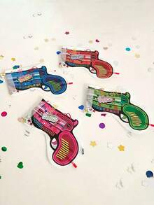 1/5/10个装手持式彩纸发射器，氛围彩纸炮，手持式喷花枪，适用于生日/婚礼/毕业典礼/节日/派对氛围营造的手持道具 - 彩色 - 查看 11