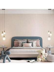 1卷米色亚麻图案自粘墙纸,乙烯基材质,防潮加厚,可移除,适用于客厅、卧室、浴室、厨房、家居装饰、家具翻新,可定制墙贴,厨房贴纸。15.7英寸x39.3/118.1/196.8/393.7英寸纯色编织墙纸,厨房贴纸。 - 米色 - 查看 12