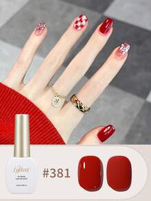 LYTTOA 10ML New Year Red Gel Nail Polish Sparkle Red Gel Polish Soak Off UV LED Gel Varnish 6 Color Kits Nail Art Manicure Gifts For Women - Multicolor - View 11