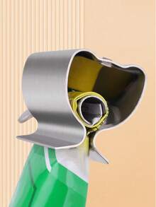 1pc Toothpaste Squeezer, Slouchy Household Toothpaste Dispenser, Manual Rotating Facial Cleanser & Toothpaste Squeezer, Stainless Steel Toothpaste Tube Squeezer, Hair Dye Squeezer, Toothpaste Holder Rack, Suitable For Bathroom, Salon - Silver - View 8