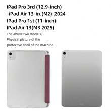 Customized Text Flat Tablet Case, Red Solid Color, Suitable For IPad Mini4/Mini5/Mini6/Mini7, IPad A16 2025, Air 11 13 M2 M3 Pro 11 13 M4 2024, Air 4 5 10th 10.9, Pro 11 9th 8th 7th 10.2 4th 5th 6th Model A8, Customized Text, Tri-Fold Stand, Built-In Pencil Slot, Soft Edge Full Coverage, Minimalist Casual Classic TPU Soft Shell IPad Flip Tablet Case. Note: The Final Font Style Is Subject To The Physical Image, And There May Be Slight Color Differences. - Red - View 12