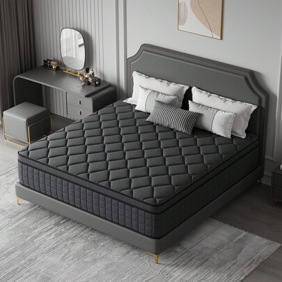 10"/12"/14" Gel Memory Foam Mattress | Cooling Technology, Motion Isolation, Reinforced Edge Support, Breathable Cover | Twin, Full, Queen, King | Mattress In A Box