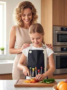 Adjustable Children's Art Apron Set - Waterproof Smock With Pockets, Suitable For Kids' Crafts, Painting, Baking And Cooking - Multicolor - View 9