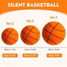 Silent Basketball, 2025 Upgrade Foam Basketball Indoor Training Ball, No Noise Basketballs Training Ball Easy To Grip Quiet Balls For Various Indoor Activities ﻿ - Yellow - View 2