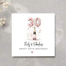 30th Birthday Card, 30 Years Old, Radiant Charm, 30th Birthday, Milestone Card, Friend's Birthday Card, Best Friend's Birthday Gift - Multicolor - View 5