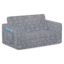 Serta Perfect Sleeper Extra Wide Convertible Sofa To Lounger - Comfy 2-In-1 Flip Open Couch/Sleeper For Kids, Grey - Màu Xám nhạt - Xem 10