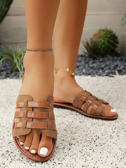 25 piezas Nuevas sandalias de moda para mujer, adecuadas para exteriores, viajes, vacaciones, playa