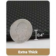 Kitchen Rugs Kitchen Rug Set 2 Piece Kitchen Runner Rug Kitchen Floor Mat Cushioned Anti Fatigue Kitchen Mat Non Skid Waterproof Comfort Standing Kitchen Rug 17"X59"+17"X59" Black - Black - View 7