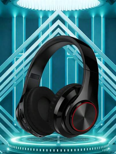 AKKHOO Glödande coola trådlösa Bluetooth-hörlurar, Jelly 5.0, Låg Latency, Trådlöst Sports Gaming Bluetooth-headset, Lämplig för Apple/Android