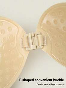 2/1 Pair Invisible Strapless Adhesive Bra: Sexy Silicone Breast Petals, Suitable For Camisole Dresses, Wedding Gowns. Enhances Small Bust, Reveals Fuller Bust Shape. Invisible Mango Cup Bra Inserts - Multicolor - View 6