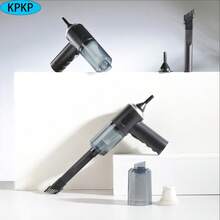 1 pièce Aspirateur de voiture sans fil à haute aspiration, léger et portable - idéal pour le nettoyage de la maison et de la voiture, aspirateur à main double usage voiture et maison avec batterie intégrée, convient à plusieurs surfaces pour les poils d'animaux de compagnie et les sols durs - 228 - Voir 1