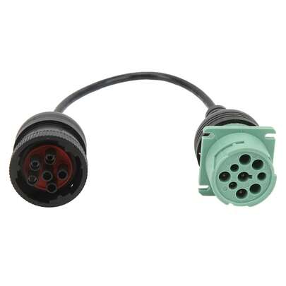 [Heavy-Duty Vehicle Diagnostic Bridge] Professional J1939 9-Pin To J1708 6-Pin Adapter Cable - A Universal Diagnostic Tool For Heavy-Duty Trucks And From Brands Such As Cummins, Detroit, Navistar And Freightliner - Provides Fast Data Link Connectivity For Reading Fault Codes From Engine, ABS And Transmission Control Units.