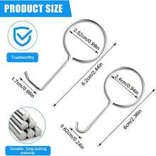 Bathtub Shower Drain Removal, 5pcs Lifting Hooks, Drain Key, Drainage Outlet Hook, Tub/Shower Plughole Extractor Tools, Remover Tools Bathroom Kitchen - ban đầu - Xem 2