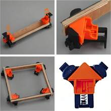 90 Degree Right Angle Clamp Fixture, Woodworking Frame Clamp, Quick Clamp Household Tool For Drilling And Installation, Woodworking Assistant - Red - View 10