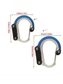 多功能徒步背包，配备快拆扣、功能性旋转扣和D型环户外旅行扣，方便快速取用装备，提供可靠的固定方案。简约的户外设计，兼具实用性和旅行美感。采用耐腐蚀合金材质，并配有旅行收纳袋，是背包客和户外爱好者的理想之选，适用于徒步、登山、露营、滑雪、休闲娱乐和轻装旅行。