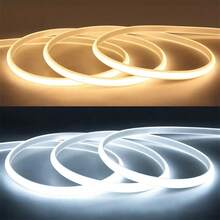 220V LED Light Strip, High Brightness COB LED Light Bar, Waterproof Flexible Light Strip With Switch, Suitable For Indoor And Outdoor Garden Lighting - White Light - View 3
