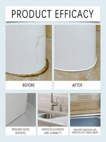 1 Bottle 90ml Silicone Sealant, Waterproof Anti-Mold Transparent Sealant, Glass Glue, Kitchen & Bathroom Caulk, Strong Adhesive, Heat & Cold Resistant Sealant, Silicone Sealant, Waterproof Glue, Clear Glue, Bathroom Sealant, Caulk, Anti-Mold Sealant, Adhesive, Tile Grout, Home Repair - Multicolor - View 4