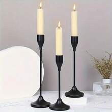 3/6pcs Christmas Candle Holders, Ramadan Tall Cone Candle Stands, Suitable For Home Holidays, Anniversary Parties, Dining Table Decor, Christmas Dinners, Weddings, Does Not Include Candles - Multicolor - View 13