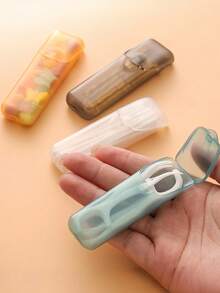 Caja de almacenamiento portátil pequeña, organizador de viaje para pastillas, estuche de almacenamiento mini para palillos y hilo dental - Multicolor - Ver 8
