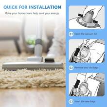 3/6/12 piezas Bolsas de polvo 3D talla grande gruesas para aspiradoras Miele de la serie GN, C2 C3 S2 S5 S8 S400, accesorios para aspiradora