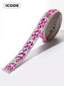 Self-Adhesive Crystal Sequin Tape - Glass Rhinestone Strips, For DIY Clothing, Hats, Bags And Craft Decorations, Shiny Crystal Sticker Rolls, Clothing Decoration Rhinestone Trim