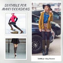 Long Leg Warmers Women 24 Inch Over Knee Knit Ribbed Leg Warmer Stirrup Yoga 80s Party Dance Ballet Supply - 均碼 + 深灰色 + 1 - 查看 7