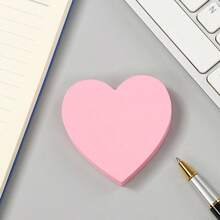 192/96/48pcs Heart-Shaped Sticky Notes, 24pcs/Pack, Self-Adhesive Memo Pad, Notebook, Planner Stickers, Office & School Supplies
