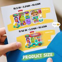 NewBandMo 54-IN-1 Montessori Busy Board Toys For Toddler 1-3, Educational Sensory Board Toys For 1+ Year Old, Fine Motor Skills Learning Baby Toys For 6 Months, - Đỏ - Xem 7