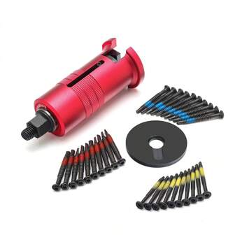 Låssmedsverktygssats, flyglås med skruvmejselborttagare, lämplig för låssmedstillbehör, universal spikavdragare