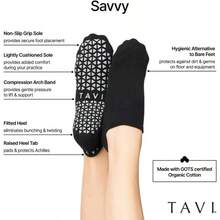 Grip Barre, Dance, Pilates, Calcetines de Yoga Calcetines Antideslizantes para Mujer - M + Ébano - Ver 3