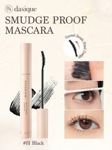 Dasique Lengthening Mascara - Brown, Curling & Volumizing, Long-Lasting, Waterproof & Sweat-Proof, Smudge-Proof, Suitable For Beginners, Easy To Apply, Professional Eye Makeup, Ideal For Graduation, Birthday, Holidays, Fashion-Conscious Women, Holiday Essential, Christmas Gift, Back-To-School Fashion Brand Cosmetics - 01 Black - 查看 1