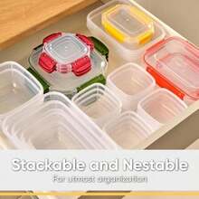 Superio Brand Contenedor de almacenamiento de alimentos, 13 onzas, naranja(Naranja) - Multicolor - Ver 5