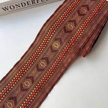 Handmade Bohemian Lace Trim, Heavily Embroidered Floral Lace Ribbon, Clothing/Dress Hem Decoration, Stage Performance Lace Tape - Multicolor - View 11