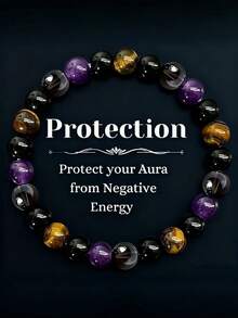 魔法水晶手链 9 件套 - 象征和平、繁荣、好运的圣诞礼物，男女皆宜，寓意乐观积极、自信坚强，含明矾石，全场特价清仓，限时抢购，初领圣餐纪念品 - 多色 - 查看 3