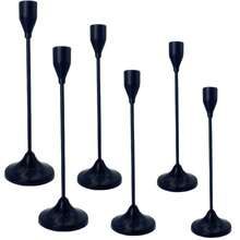 3/6pcs Christmas Candle Holders, Ramadan Tall Cone Candle Stands, Suitable For Home Holidays, Anniversary Parties, Dining Table Decor, Christmas Dinners, Weddings, Does Not Include Candles - Multicolor - View 17
