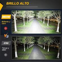 2pcs Headlights With 16 LED Magnifying Lenses, Strobe Function And 5 Lighting Modes; Suitable For Cars And Motorcycles. - Black - View 5