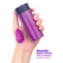 80g/2.85oz Holographic Ultra Fine Glitter, 1/128" Resin Glitter Sequins, Suitable For Tumblers, Resin Crafts, Slime, Nail Art, Holiday Decorations, Christmas Ornaments - 紫色 - 查看 10