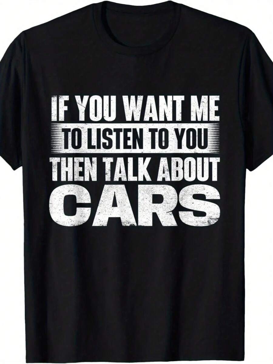 Si quieres que te escuche, habla de coches - Camiseta para amantes de los coches - Negro 10 - Ver 1