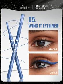 Delineador de ojos en gel de larga duración - Resistente al agua, a prueba de manchas, punta de precisión para una definición audaz de los ojos - #05 - Ver 1