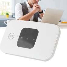 Portable Wifi High Speed White Portable Small 4G Mobile WiFi Hotspot Router For Phone Laptop Desktop Tablet,Type: Plug In Card (SIM Card Not Included) - White - View 2