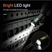 POROMETISTO VD01 智能电压测试仪是一款非接触式检测设备，设计用于 12-1000V 交流电压测试。它配备液晶显示屏、电路追踪功能和 IP66 防水等级，是电工、家庭电路维护以及复杂环境下电路测试的理想工具。 - 黑色 - 查看 11