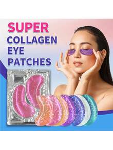 20pcs (10 Pairs) Gel Eye Masks, Caring For The Eyes, Improving Dark Circles, Fading Fine Lines. Gel Eye Masks, Gifts For Women, Suitable For Both Men And Women, Moisturizing Eye Masks, Tightening The Eye Area, Reducing Fine Lines, Collagen Crystal Eye Masks, Great Gifts For Valentine's Day, Birthday.,Spring Summer Picks,Brides Maid Gifts,Room,Bedroom Deccor,Bedroom Deccor,Beach,Travel,For Men,For Women,Vacation - Multicolor - View 2