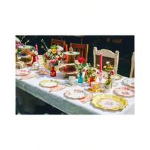 Truly Scrumptious Party Vintage Floral Tea Cups And Saucer Sets, Pack Of 12, Height 8cm, 3 Inch, Mixed Colors - 1 - View 10
