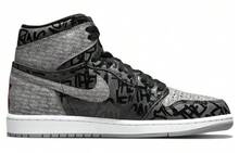 Air Jordan 1 High OG 'Rebellionaire' Black White Particle-Grey Sneakers Men 555088-036 - 彩色 - 查看 2